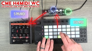CME H4MIDI WC - Advanced USB Host MIDI Interface with optional Bluetooth MIDI