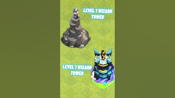 ||CLASHOFCLANS || WIZARD TOWER LEVEL 1 TO WIZARD TOWER MAX#gaming #clashofclans #coc #games #reels