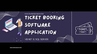 Ticket Booking Software Application | MINI PROJECT | VB.NET & SQL SERVER screenshot 2