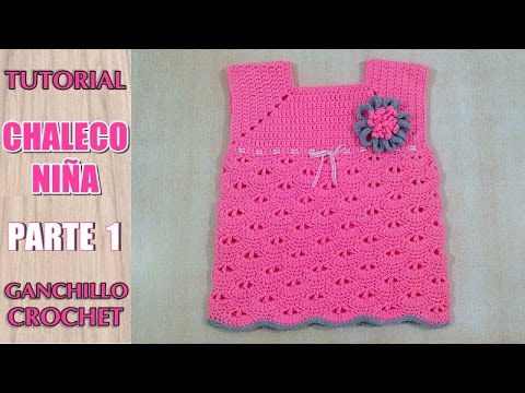 Chaleco Olivia- Chaleco niña a crochet tipo poncho - Mi Mediavareta