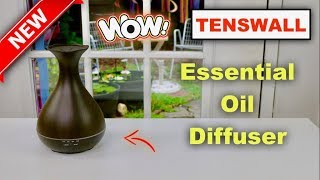 TENSWALL  ❤️ Vase  Shape Essential Oil Diffuser 400ml - Review     ✅