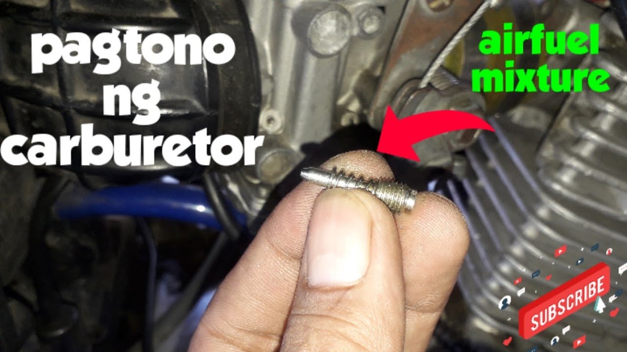 Paano magtono ng carburetor air fuel mixture YouTube