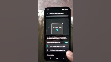 How To Block Spam Calls on Samsung #shorts