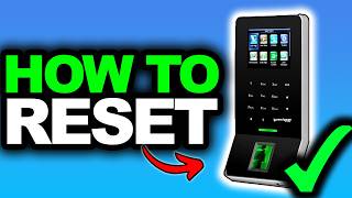 How To Reset ZKTeco F22 Admin Password (ONLY WAY) | How To Factory Reset ZKTeco F22