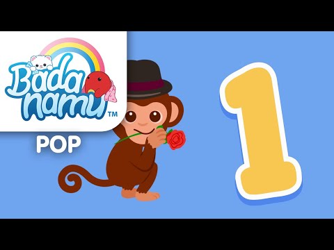 ONE - Funny Monkey - Math Song l Nursery Rhymes & Kids Songs