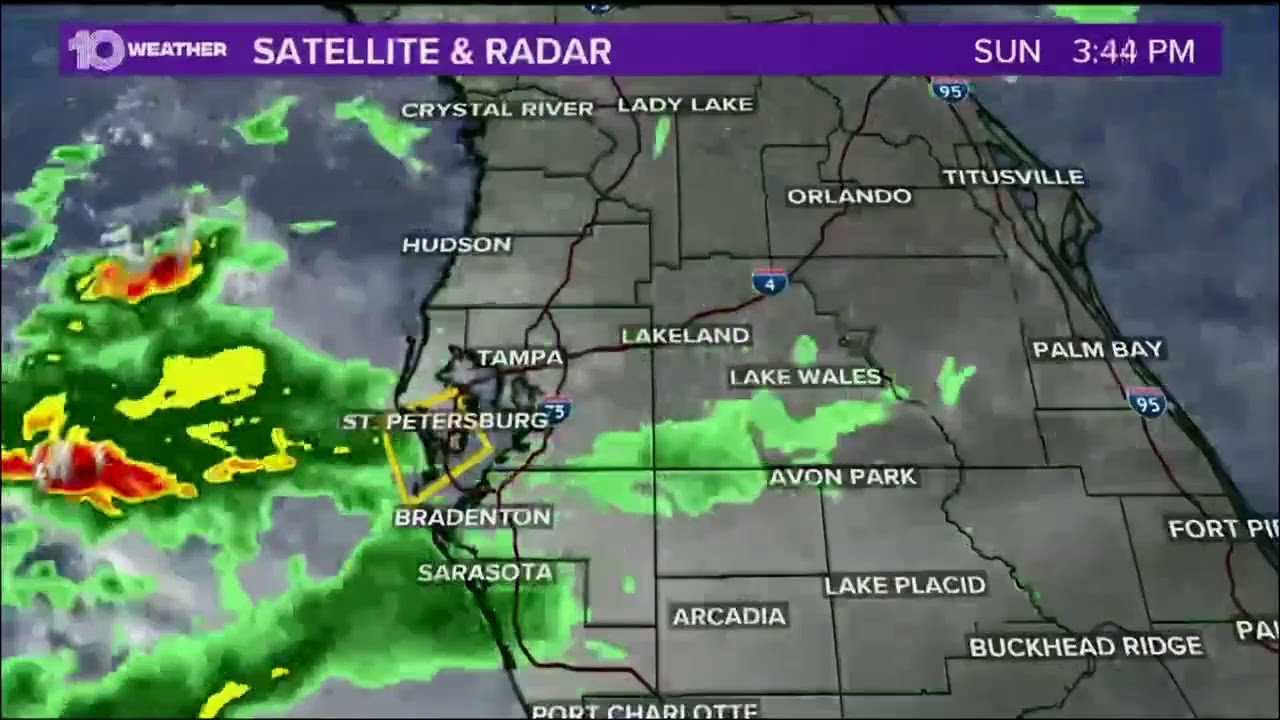 LIVE: Tracking showers, storms across the Tampa Bay area - YouTube