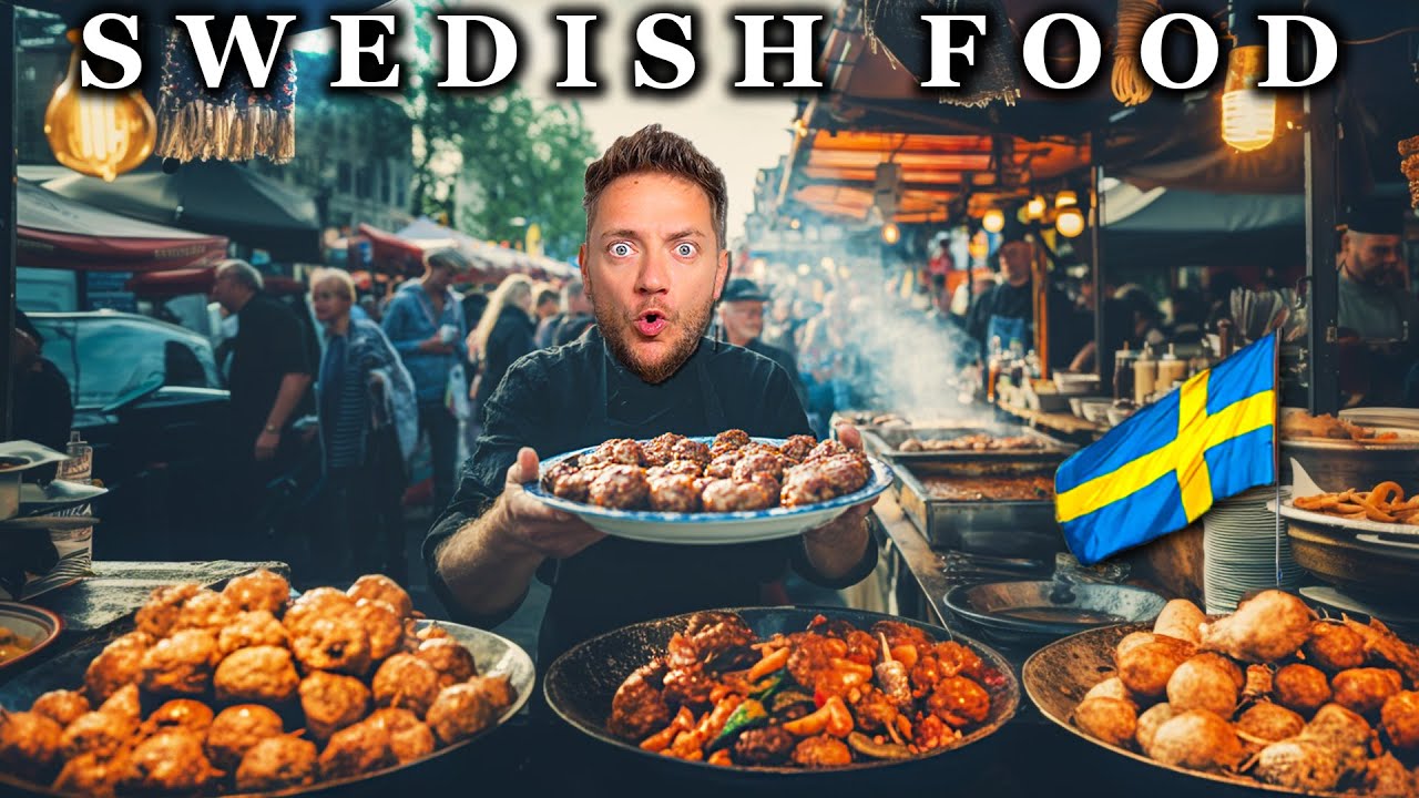 SWEDISH FOOD TOUR! 🇸🇪 (First Time in Sweden for Köttbullar, Räkmacka, Prinsesstårta, & More)
