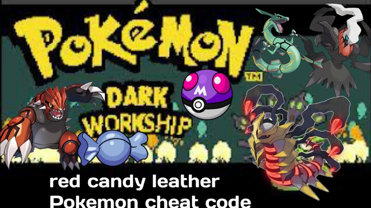Pokemon Dark Workship 2023 - Cheats/ código Rare candy e masterball 