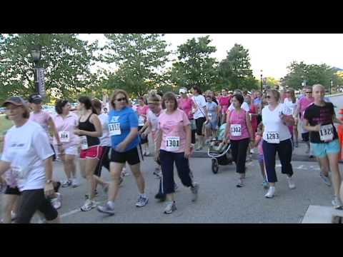 Hundreds take to the street to fight breast cancer