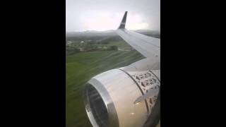 Fiji Airways Boeing 737 86J ,Heavy Rain Approach at Nadi, Fiji