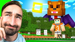 Minecraft BUT Your Height Is Equal To Your XP