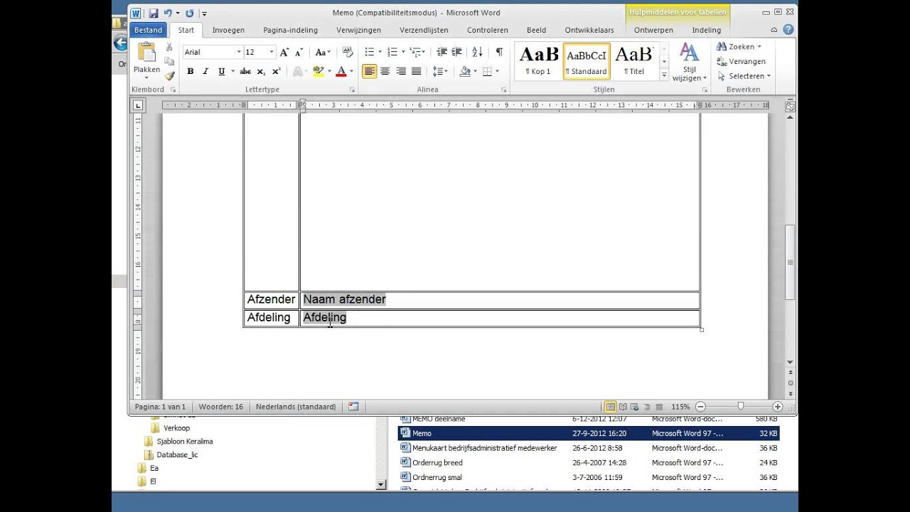 Simulatiebedrijf Interplantein: hoe maak je een memo? - YouTube