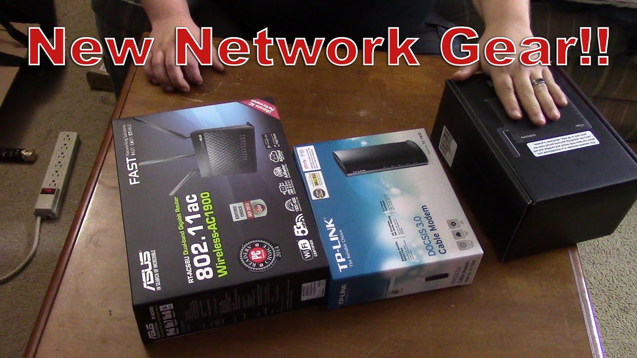 New Home Network - Asus RT-AC68U, a TP-Link TC-7610 Modem and a ...