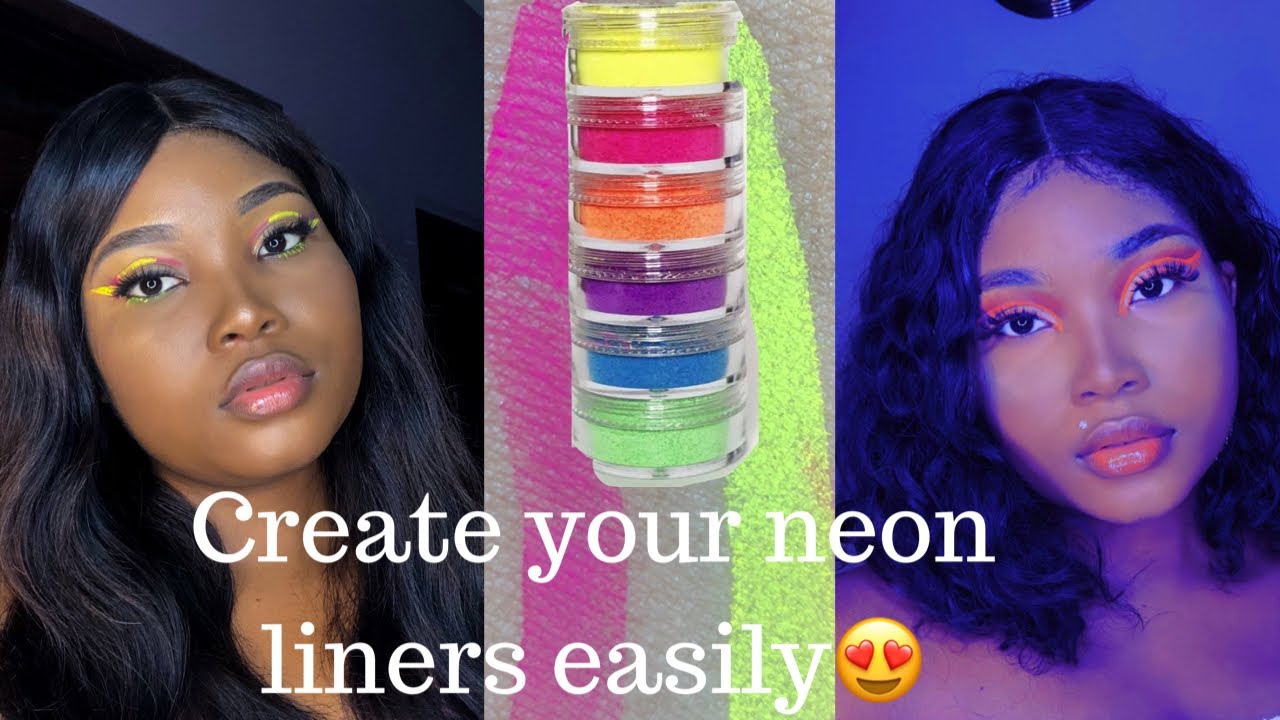 Easy DIY NEON LINERS TUTORIAL Create your Neon Liner OLANSPEARL YouTube