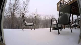 Snowfall time lapse