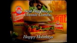 Wendys - Big Bacon Clic Combo Holiday Commercial 1993