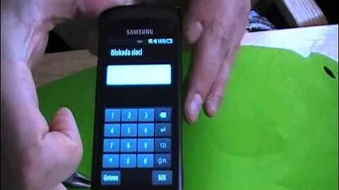 Samsung GT-S8500 wave unlocking enter code