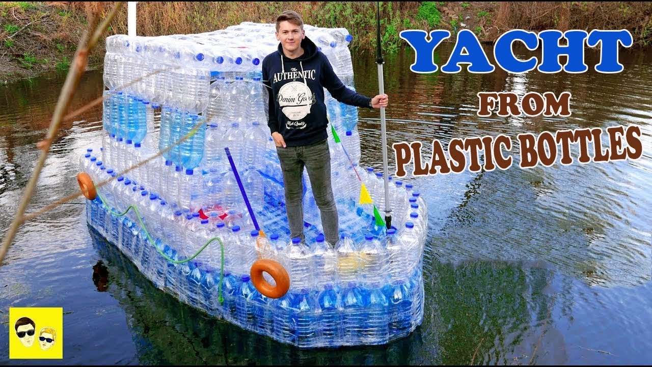 BOAT FROM PLASTIC BOTTLES - DIY - YouTube