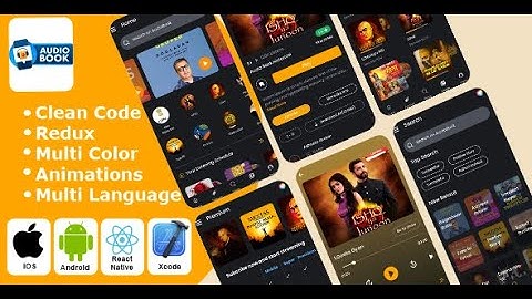 Audiobook - Audiobook App | Podcast | E-Book | Online Book App Native iOS/Android App