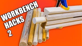 In this woodworking tips and tricks video, we show you another 5 great workbench life hacks. In my workshop, the workbench is ...