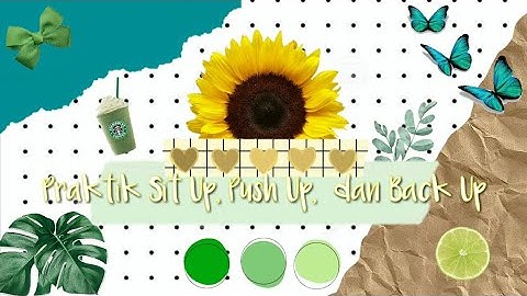 "Video Praktik Sit Up, Back Up, dan Push Up"