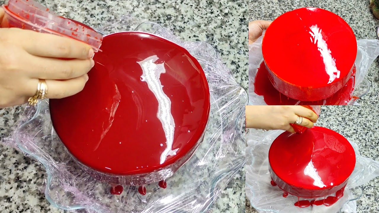 اسهل طريقة لتحضير كلاصاج ميروار روايال  لامع وناجح 100%glacage miroir royale