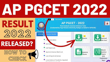 how to check ap pgcet result 2022 | ap pgcet results 2022 | appgcet