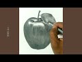 Easy Apple Drawing / Realistic Spple Drawing Tutorial / Apple Drawing with Pencil Shading..