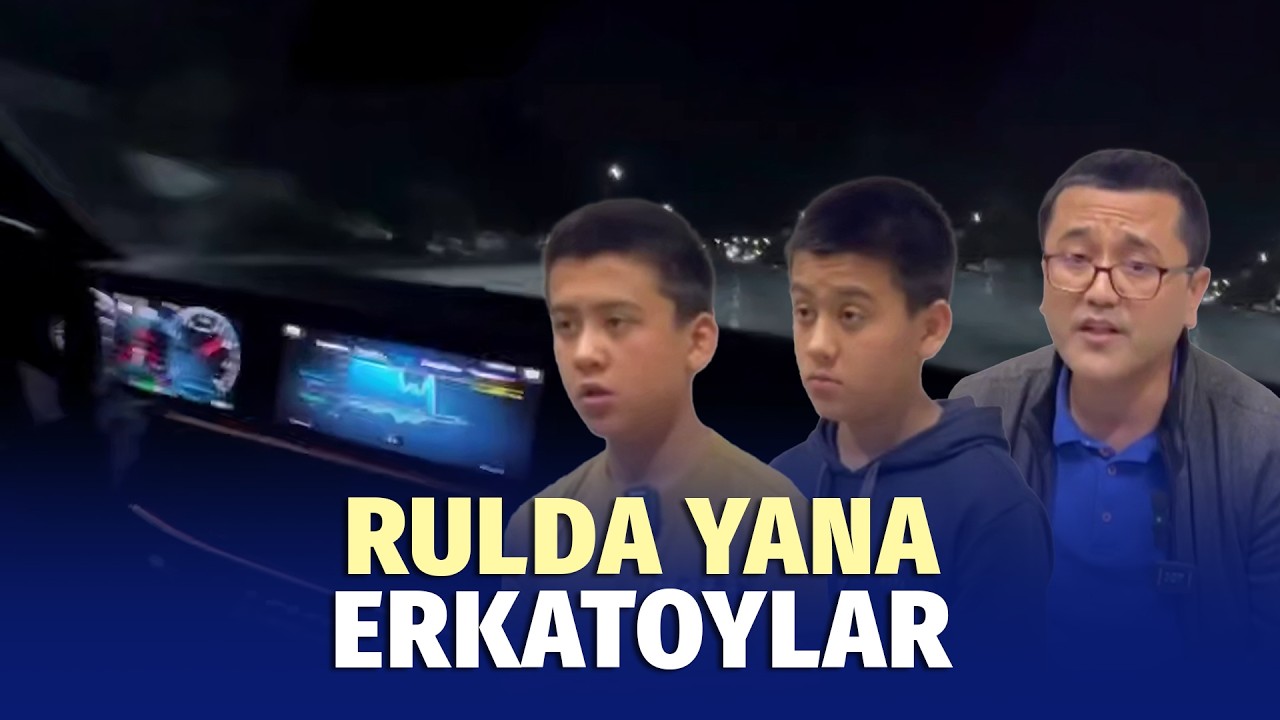 Toshkent koʻchalarida katta tezlikda mashina haydagan 13 yoshli oʻsmirlar