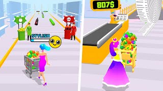 Supermarket Rush! 🛒🍒🍷All Levels Gameplay Android,ios screenshot 5