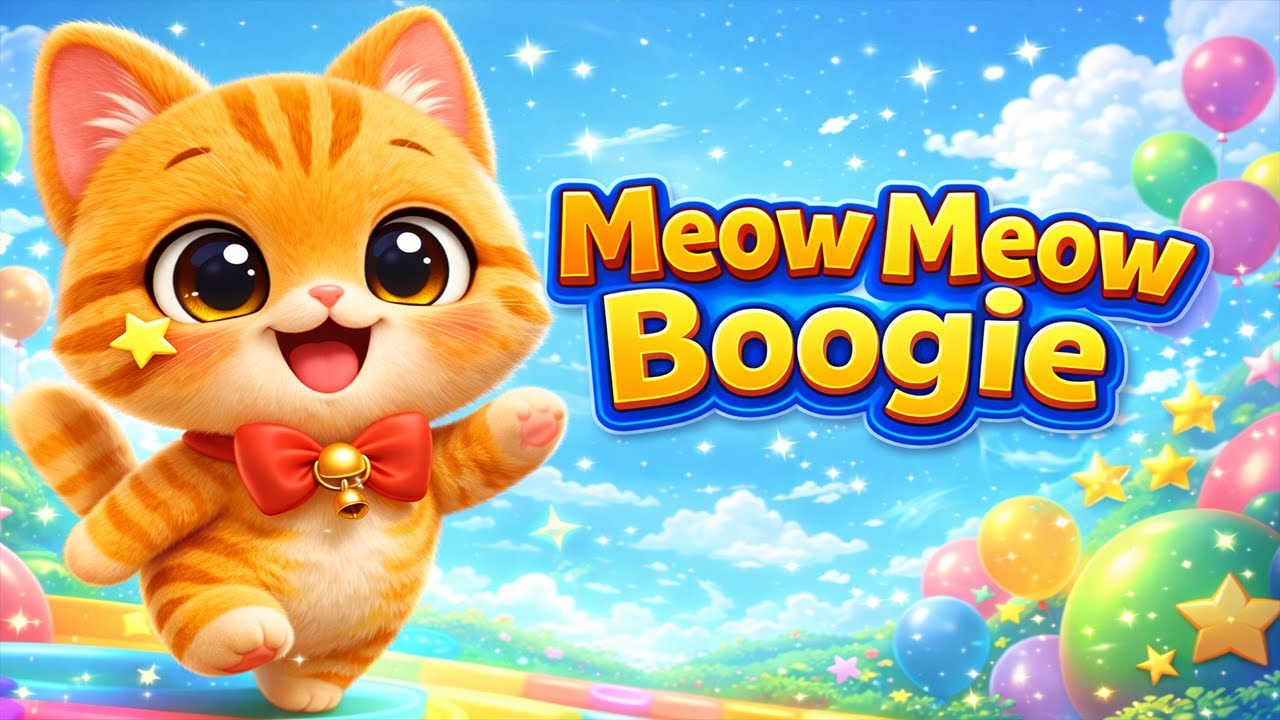 Meow Meow Boogie 🐱 | Fun Cat Songs for Kids | Nursery Rhymes for Toddlers