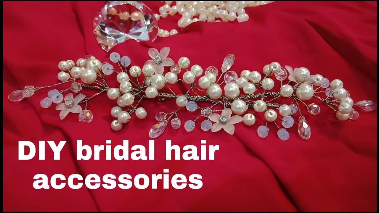 DIY bridal hair accessories YouTube