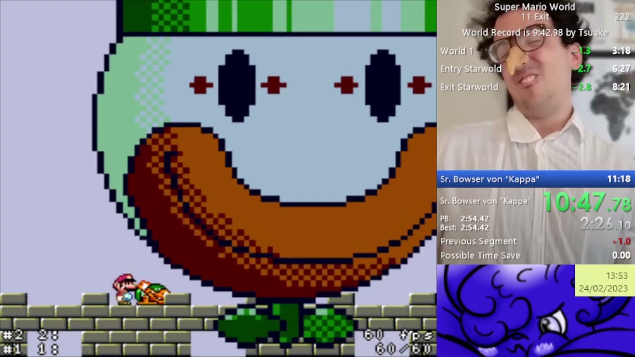 Super Mario World - 11 Exit (Glitchless) in 11:17.933