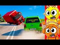 Reacting to CRAZIEST ROLLOVER CRASHES! (BeamNG Drive)