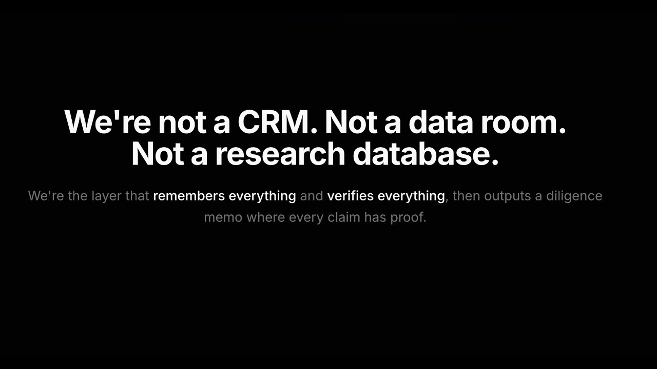 Vective-The evidence-first platform for due diligence. Every claim backed by proof.