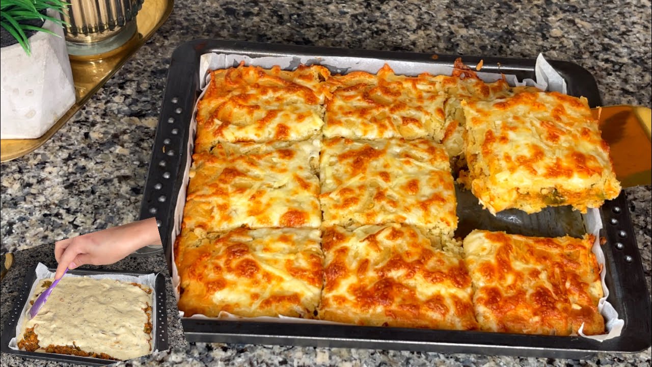 بغيتي شيحاجة خفيفة لي العشاء وبلا متعجن ولا تذلك🤔فطيرة محشية بدون تعب سهلة وسريعة ولذيذة بزاف😍جربيها