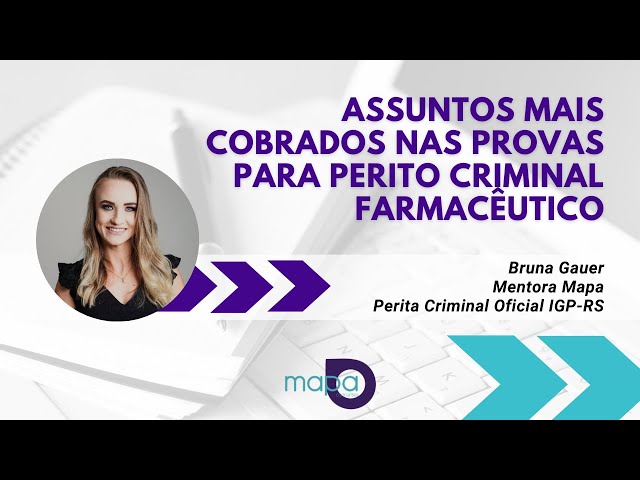 Concurso para perito criminal no Rio Grande do Sul - PFARMA