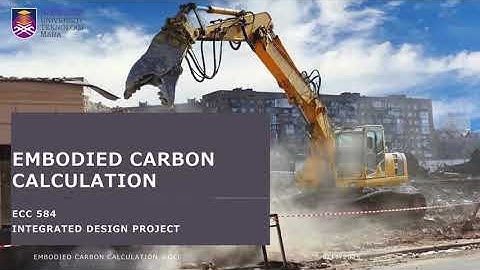 EMBODIED CARBON CALCULATION