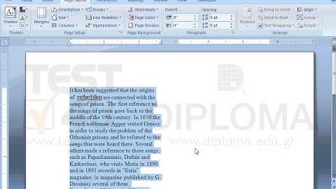 Select the whole document, apply two column layout and insert a line between the columns. Next,...