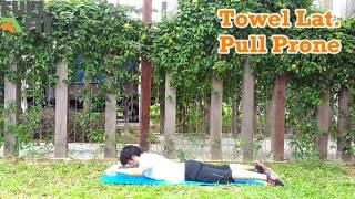 Towel Lat. Pull Prone