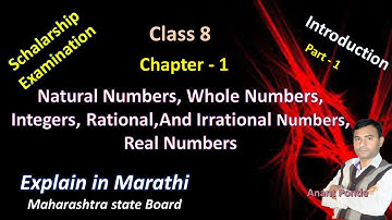 Sholarship 8th |Introduction| Natural, Whole, Integers, Rational, Irrational, Real Numbers Part -1
