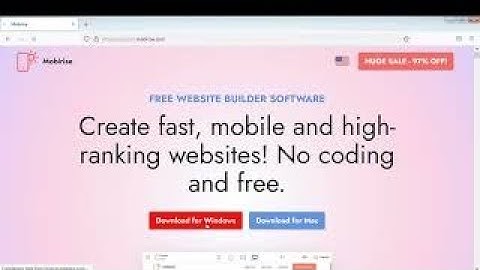 How To Download Mobirise in Laptop by Daniya Shamsi