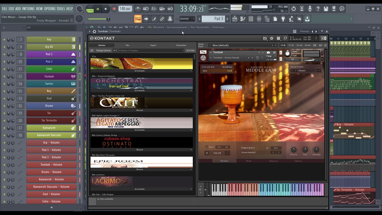 FL Studio VST kontakt Iranian classical music