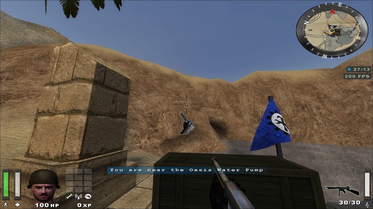 Enemy Territory screenmap test on weapons