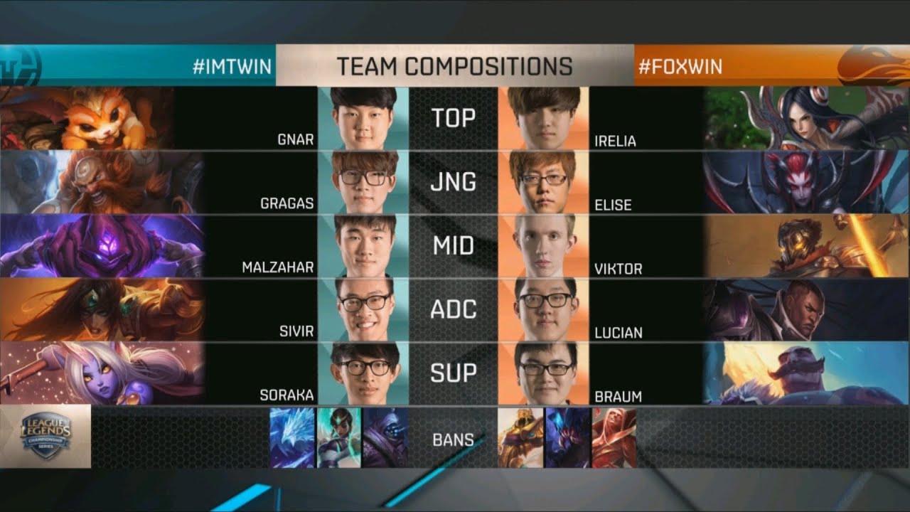 IMT vs FOX Game 1 D2W7 NA LCS Summer Split 2016 |Immortals vs Echo Fox Day 2 Week 7