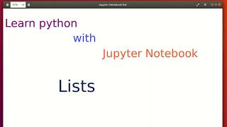 Lesson-16 Lists in Python