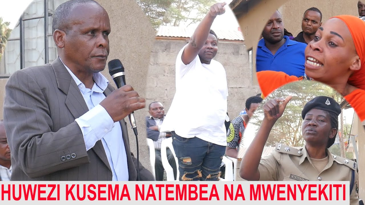 MKUTANO WAVURUGIKA HUWEZI KUSEMA NATEMBEA NA MWENYEKITI