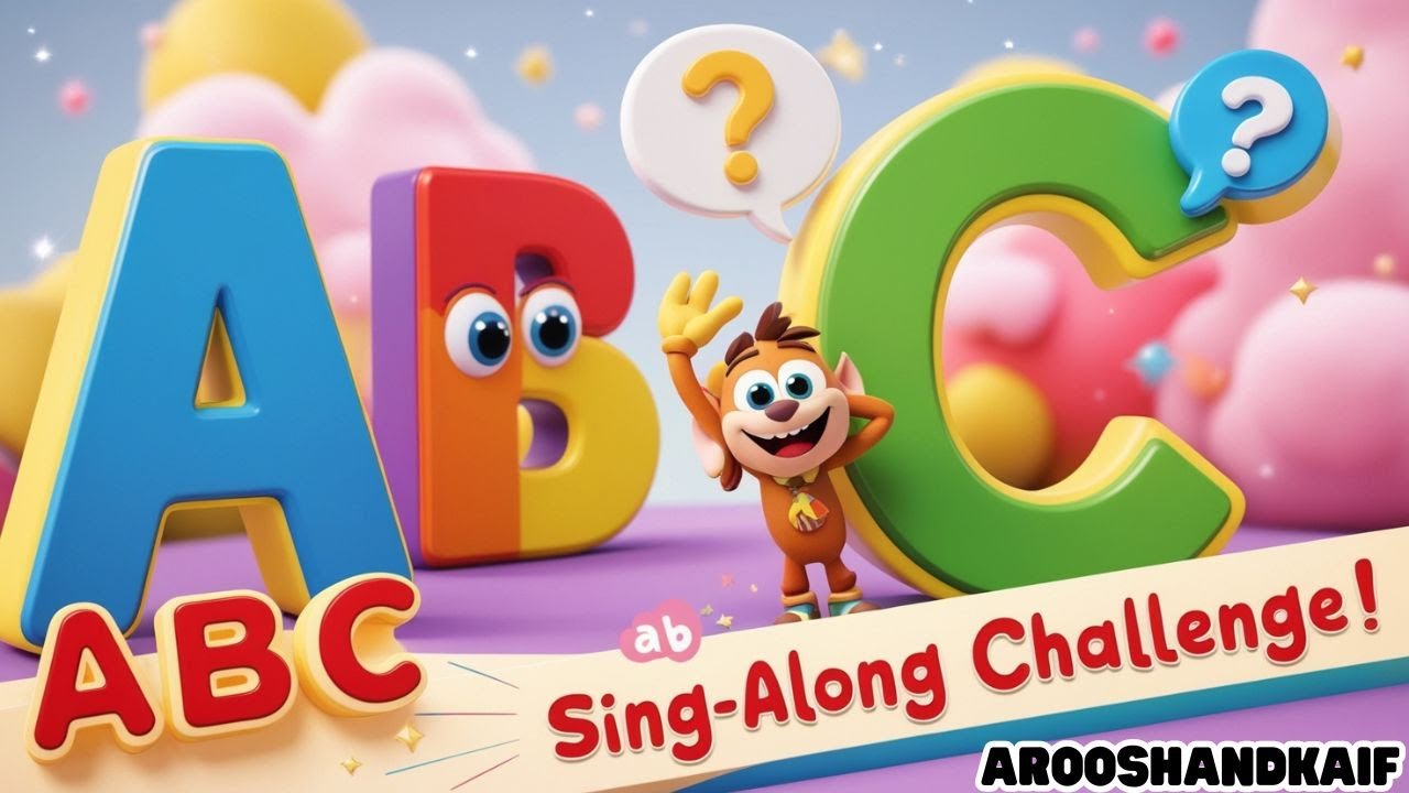 Learn the ABCs Challenge! | Sing Along Alphabet Song (I Sing, Then You ...