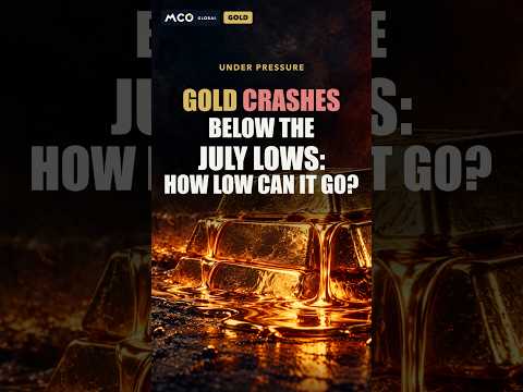 Video preview for Gold Crashes Below the July Lows: How Low Can It Go?