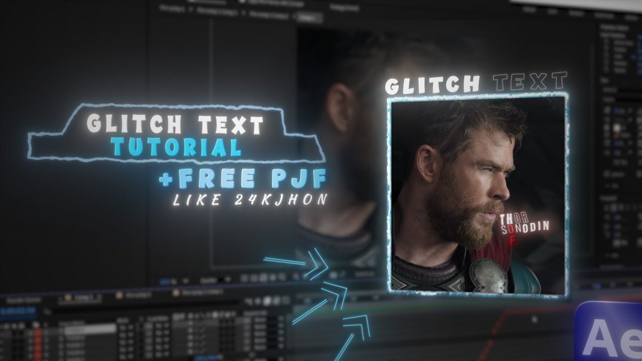 Glitch Text Tutorial ( Free PJF ) | After Effects - YouTube